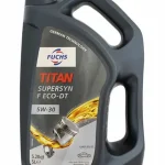Ulei de motor sintetic FUCHS TITAN 5W-30 Supersyn F Eco-DT, bidon 5 litri pentru motoare Ford.